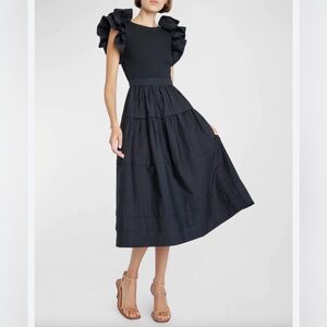 Ulla Johnson Francine Dress in‎ Noir Size Small